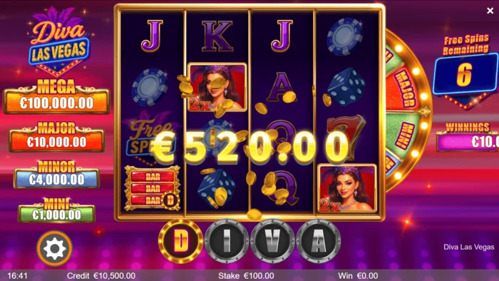 Diva Las Vegas - Νικηφόρος συνδυασμός με Wilds